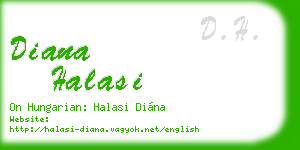 diana halasi business card